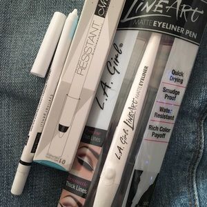 Two White liquid liner & also Pencil liner